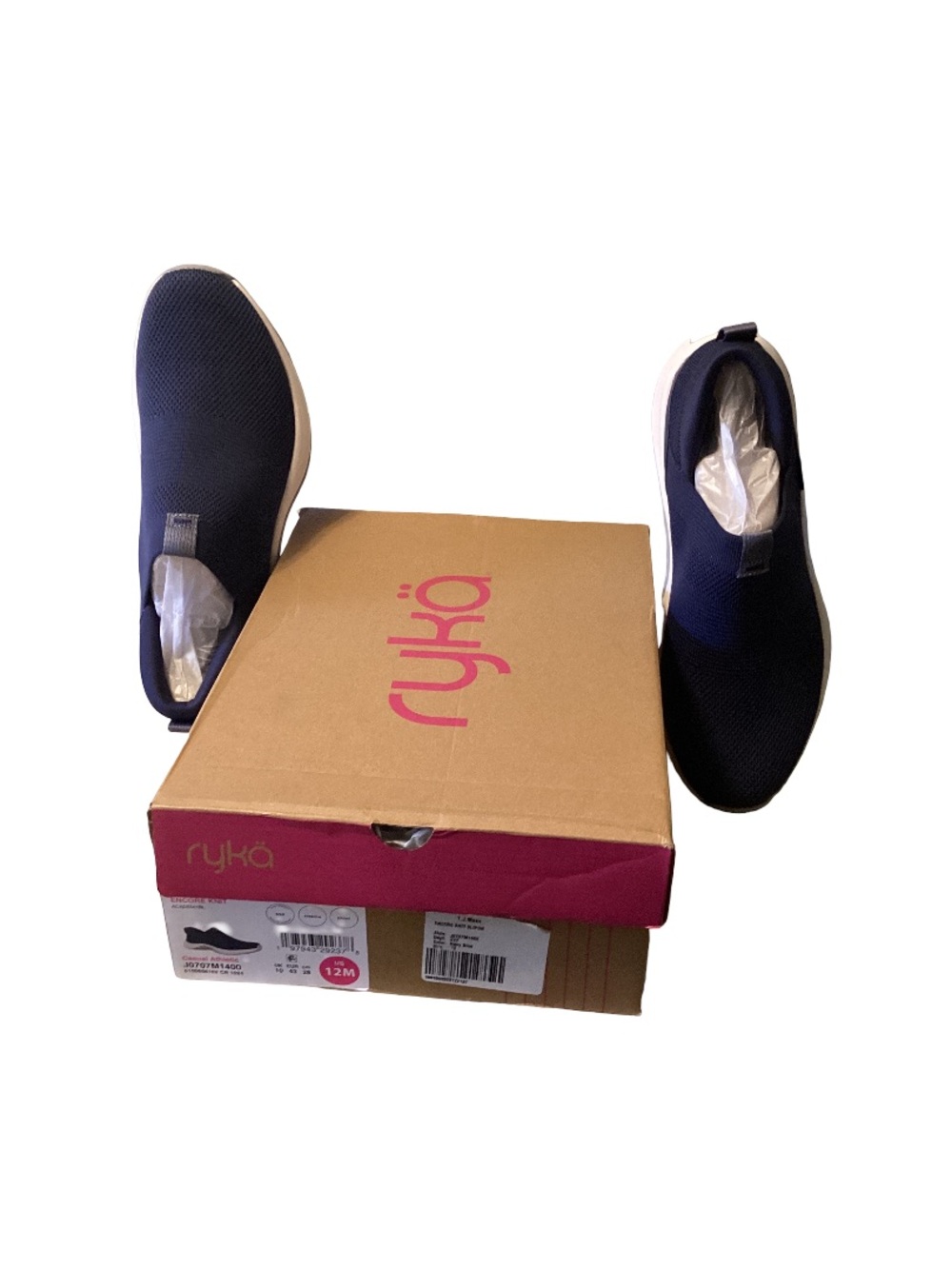 Ryka Navy Mesh Slip-On Athletic Sneakers